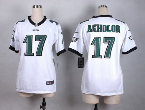 Women's Philadelphia Eagles #17 Nelson Agholor 2014 Nike White Game Jersey