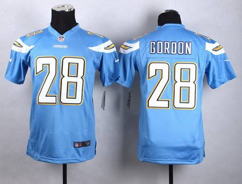 Women's San Diego Chargers #28 Melvin Gordon 2013 Nike Light Blue Game Jersey