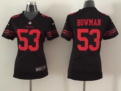 Women's San Francisco 49ers #53 NaVorro Bowman 2015 Nike Black Game Jersey