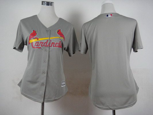 Women's St. Louis Cardinals Blank Gray Jersey