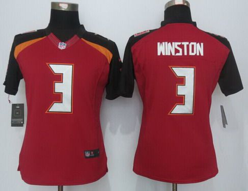 Women's Tampa Bay Buccaneers #3 Jameis Winston Nike Red Limited Jersey