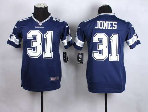 Youth Dallas Cowboys #31 Byron Jones Nike Blue Game Jersey