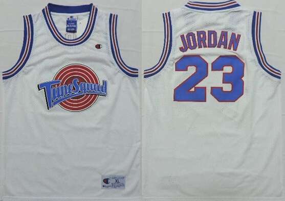 Youth NBA Space Jam #23 Michael Jordan White Soul Swingman Jersey