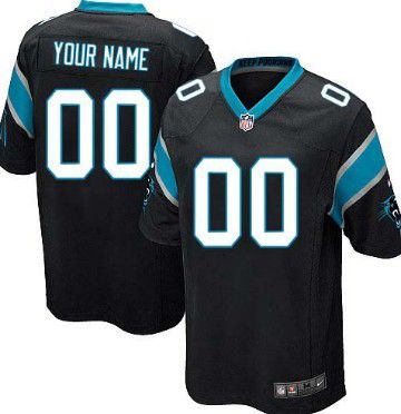 Youth Nike Carolina Panthers Customized Black Game Jersey