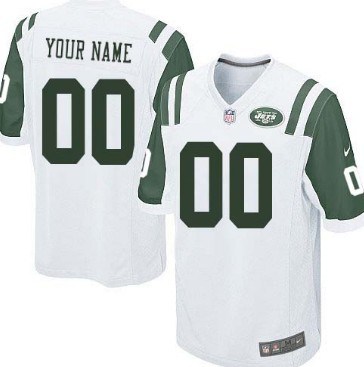 Youth Nike New York Jets Customized White Game Jersey