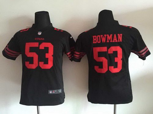 Youth San Francisco 49ers #53 NaVorro Bowman 2015 Nike Black Game Jersey