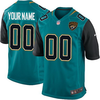 Men's Nike Jacksonville Jaguars Customized 2013 Green Game Jersey