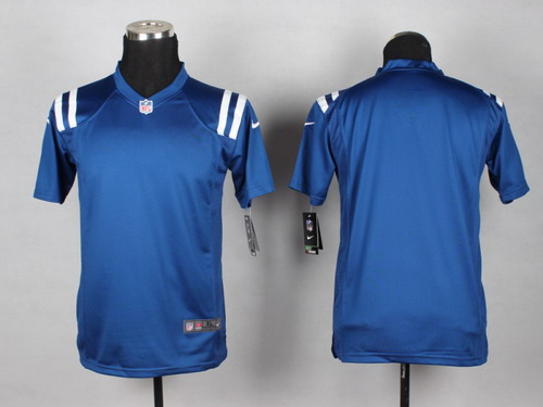 Nike Indianapolis Colts Blank Blue Game Kids Jersey