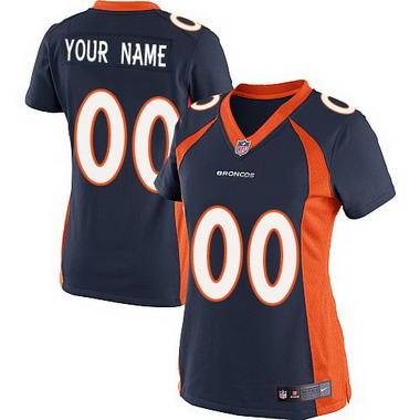 Women's Nike Denver Broncos Customized 2013 Blue Limited Jersey