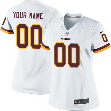 Women's Nike Washington Redskins Customized 2013 White Limited Jersey