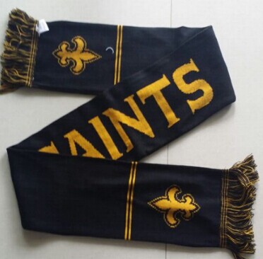 New Orleans Saints Black Scarf