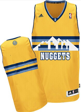 Denver Nuggets Blank Yellow Swingman Jersey